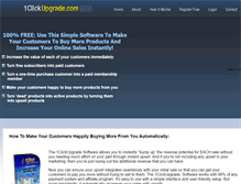 Tablet Screenshot of 1clickupgrade.com